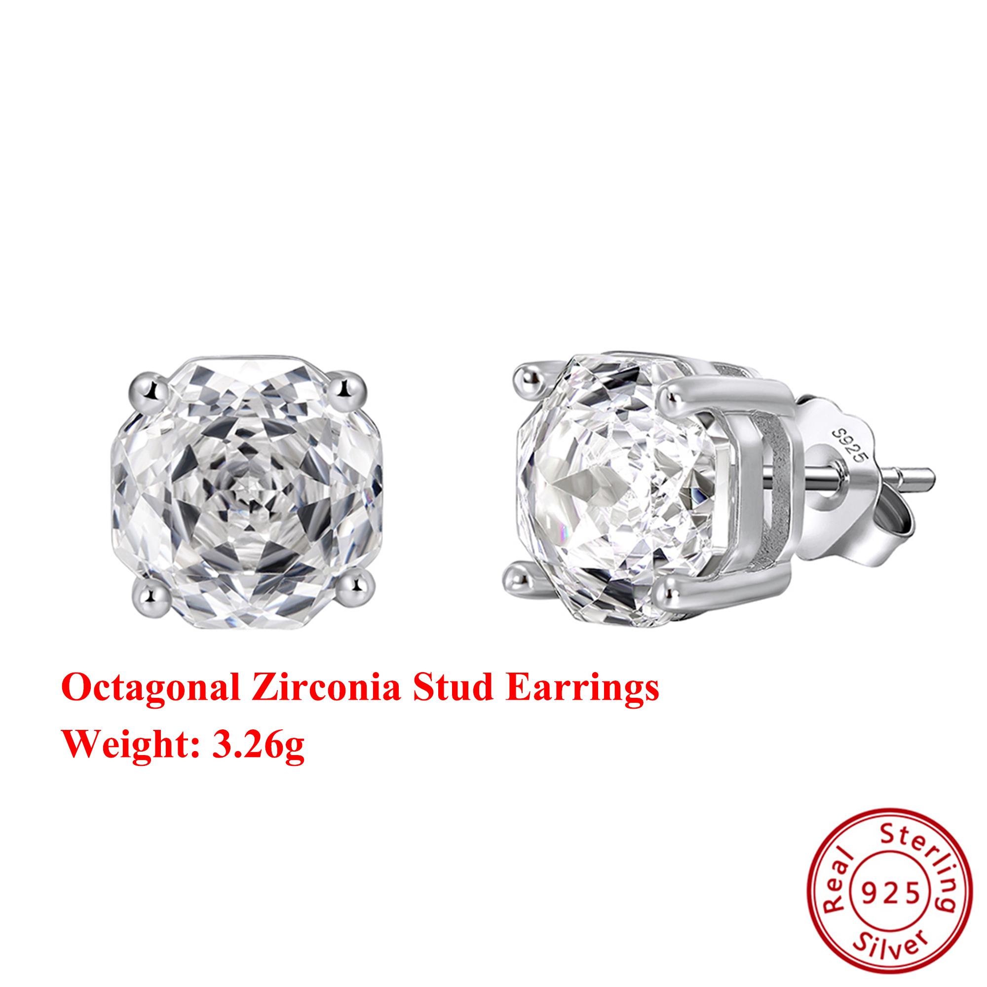 Effie Queen 2026 Trend Earrings S925 Silver Stud Earrings Octagonal Zirconia Women s Earrings Dainty Jewelry for Birthday SE414 срібний
Effie Queen 2026 Trend Earrings S925 Silver Stud Earrings Octagonal Zirconia Women s Earrings Dainty Jewelry for Birthday SE414 срібний