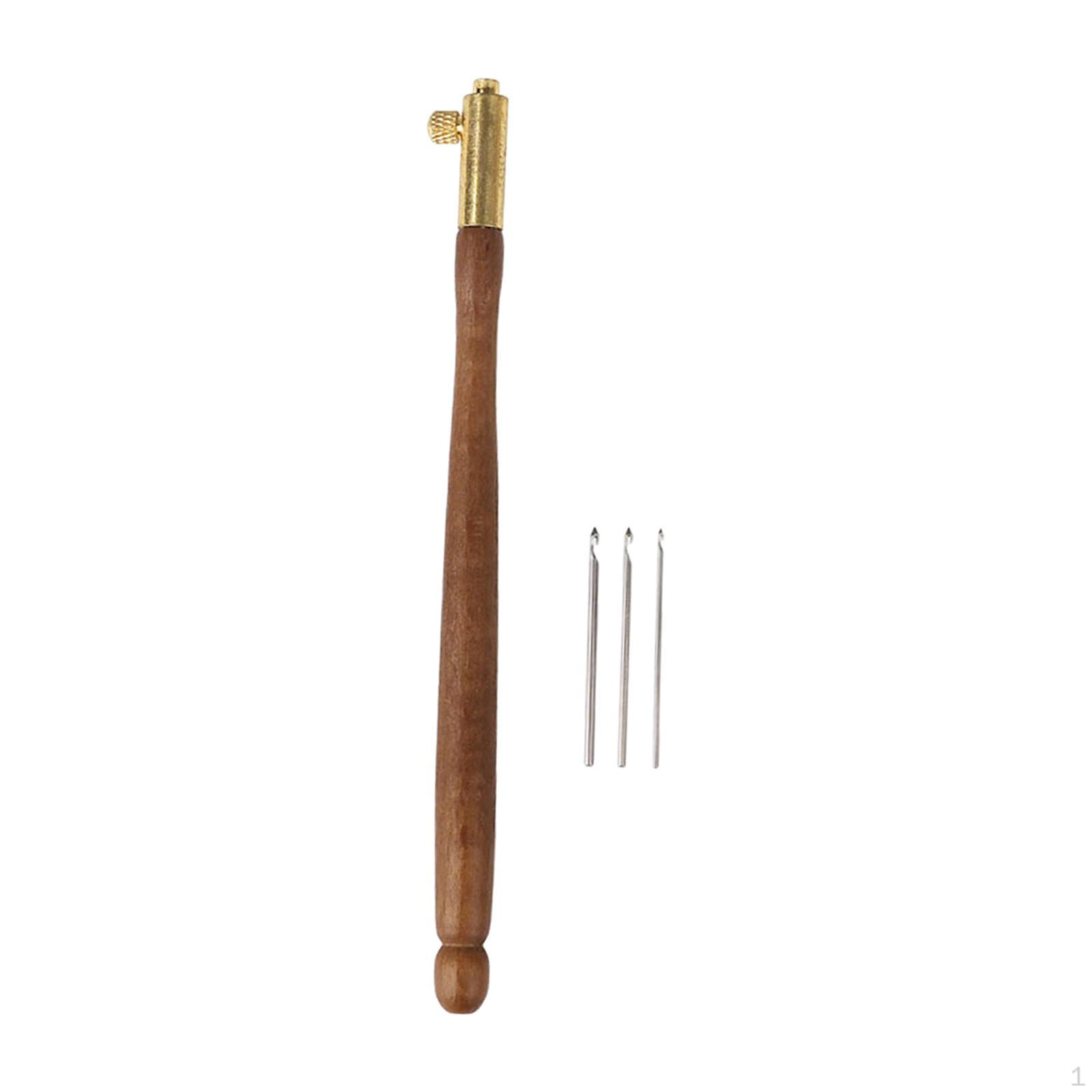 Крючок для бисероплетения Крючки для вышивки Тамбурный крючок с нескользящей ручкой dark brown
Крючок для бисероплетения Крючки для вышивки Тамбурный крючок с нескользящей ручкой dark brown
