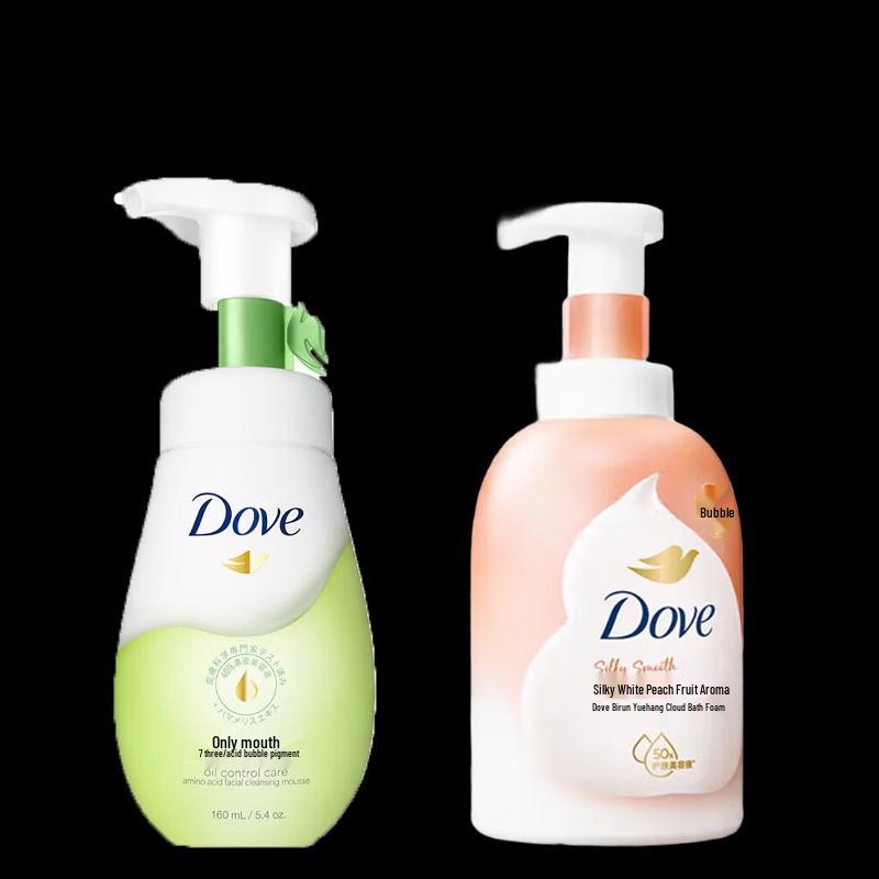 Dove White Peach Bath & Oil Control Cleansing Foam Combo
Dove White Peach Bath & Oil Control Cleansing Foam Combo