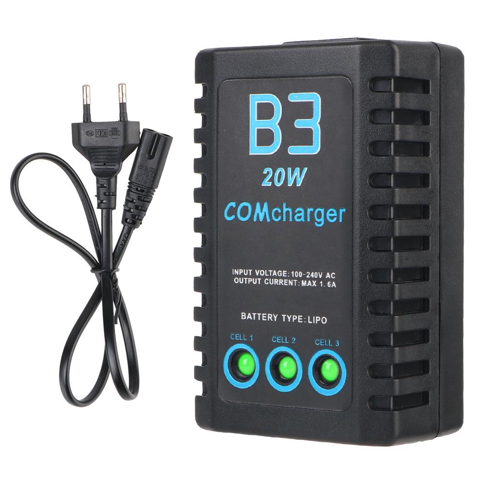 AC 7.4-11.1V 20W LiPo Battery Charger For RC Car Helicopter 2S-3S RC Balance Charger LED lights EU Plug Compact Balance Charger чорний
AC 7.4-11.1V 20W LiPo Battery Charger For RC Car Helicopter 2S-3S RC Balance Charger LED lights EU Plug Compact Balance Charger чорний