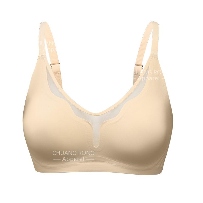 Sexy mesh stitching steel-rimless underwear women gather to support big breasts, small ultra-thin cup invisible seamless bra S
Sexy mesh stitching steel-rimless underwear women gather to support big breasts, small ultra-thin cup invisible seamless bra S