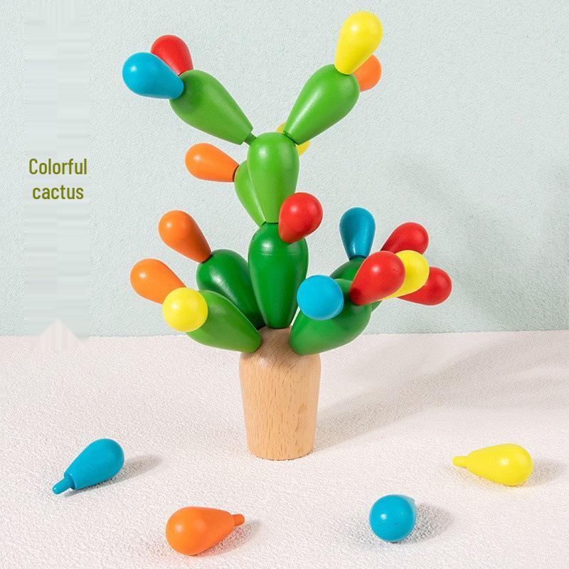 Creative Interlocking Wooden Cactus Balancing Blocks - Educational & Colorful Modeling Toy Set
Creative Interlocking Wooden Cactus Balancing Blocks - Educational & Colorful Modeling Toy Set
