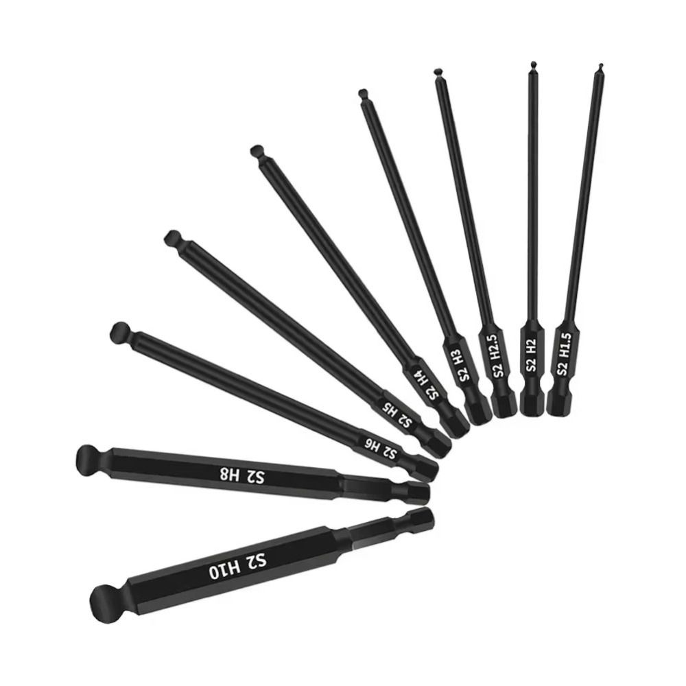 100mm Ball End Screwdriver Bits 1/4 Inch Hex Shank Screwdriver Bit Set Furniture
100mm Ball End Screwdriver Bits 1/4 Inch Hex Shank Screwdriver Bit Set Furniture