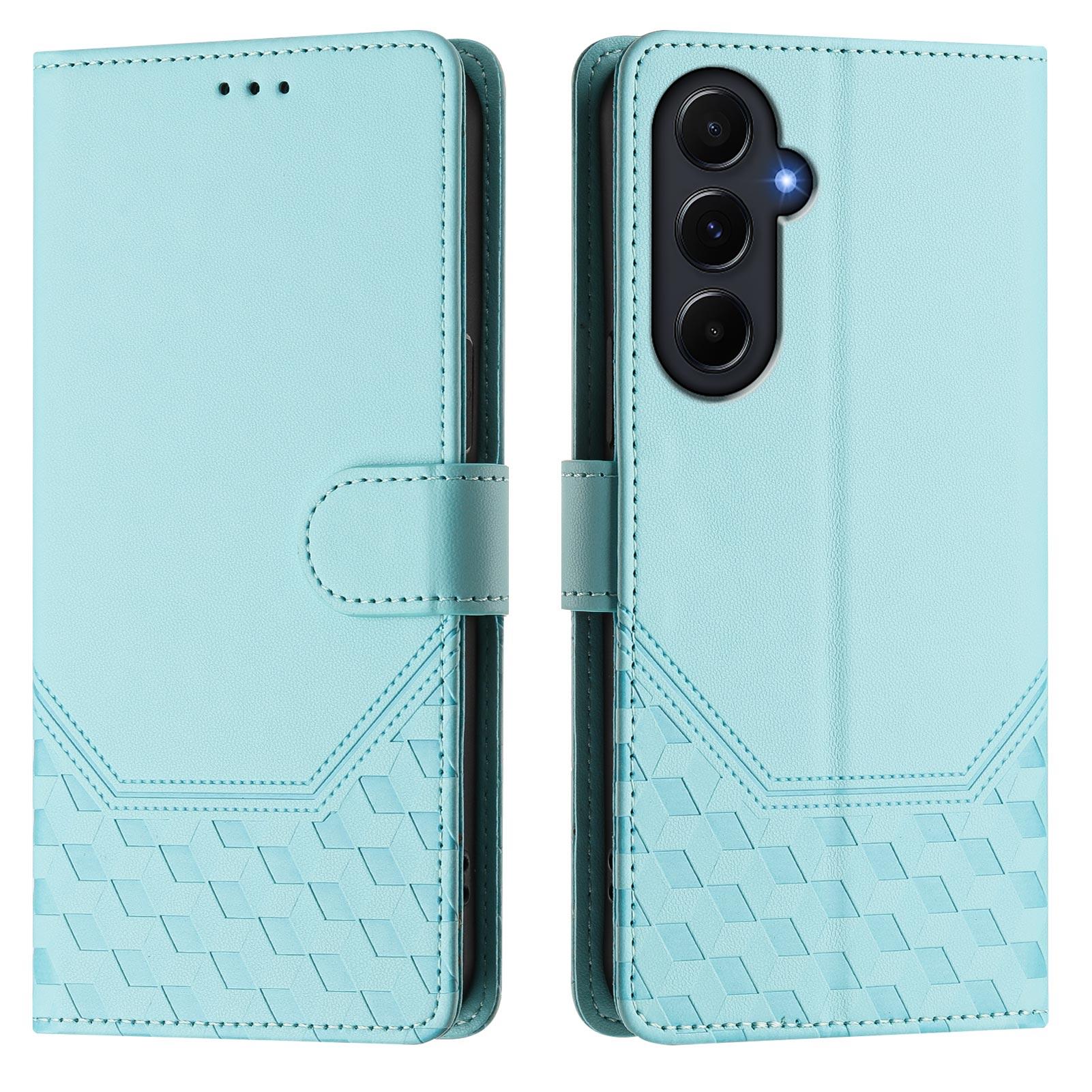 Чохол для Samsung Galaxy A55 5G з тисненням у вигляді бджолиних стільників, шкіряна обкладинка для телефону з RFID-блокуванням та ремінцем Pink
Чохол для Samsung Galaxy A55 5G з тисненням у вигляді бджолиних стільників, шкіряна обкладинка для телефону з RFID-блокуванням та ремінцем Pink