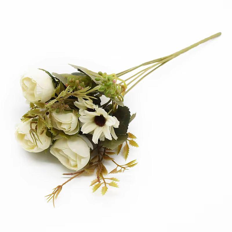 Різнокольорові чайні троянди Вази для прикраси будинку Аксесуари Фальшиві ромашки Пластикові рослини Весільні декоративні штучні квіти Дешево білий
Різнокольорові чайні троянди Вази для прикраси будинку Аксесуари Фальшиві ромашки Пластикові рослини Весільні декоративні штучні квіти Дешево білий