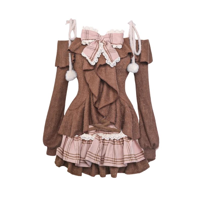 Зимний сладкий Лолита новый комплект из двух предметов женский топ с длинными рукавами и мини-юбкой в клетку женский корейский дизайнерский кавайный комплект S коричневый
Зимний сладкий Лолита новый комплект из двух предметов женский топ с длинными рукавами и мини-юбкой в клетку женский корейский дизайнерский кавайный комплект S коричневый
