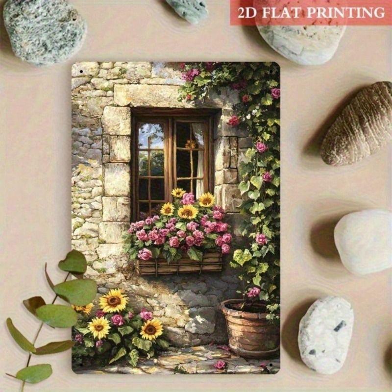 Metal Poster Wall Art Vintage Farmhouse Flower Box Outdoor Garden Decoration
Metal Poster Wall Art Vintage Farmhouse Flower Box Outdoor Garden Decoration