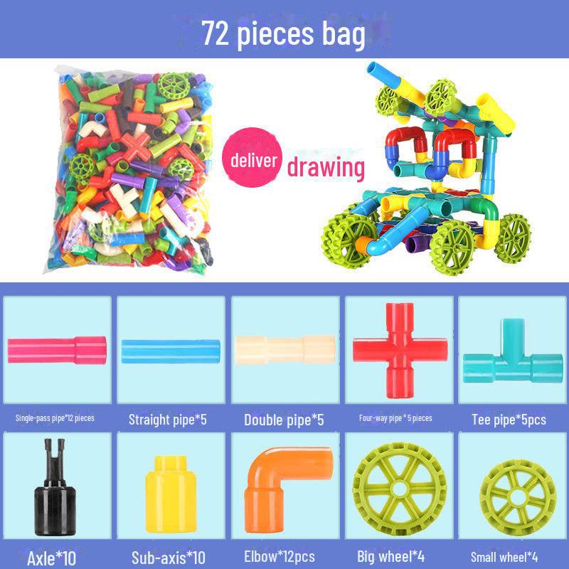 Дитячі будівельні блоки з водопровідних труб - іграшка-пазл для дітей віком 3-7 років, пластикова збірка для хлопчиків
Дитячі будівельні блоки з водопровідних труб - іграшка-пазл для дітей віком 3-7 років, пластикова збірка для хлопчиків