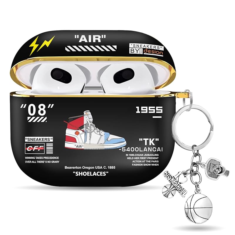 Airpods 3 case 2021 cover 3rd generation with basketball keychain creativity design Fashionable character cute air pots third generation Wireless
Airpods 3 case 2021 cover 3rd generation with basketball keychain creativity design Fashionable character cute air pots third generation Wireless