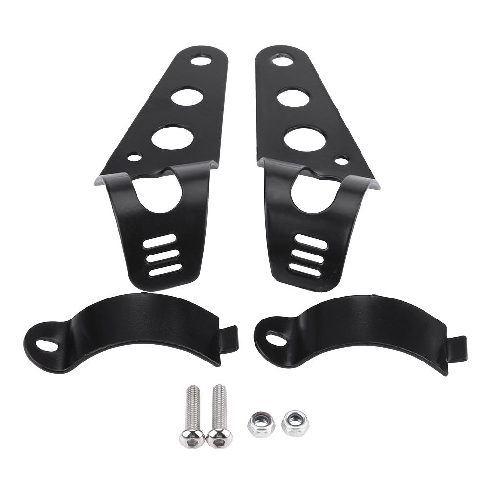 1 Pair Iron Motorcycle Headlight Bracket Mount Stand Support (Black)
1 Pair Iron Motorcycle Headlight Bracket Mount Stand Support (Black)