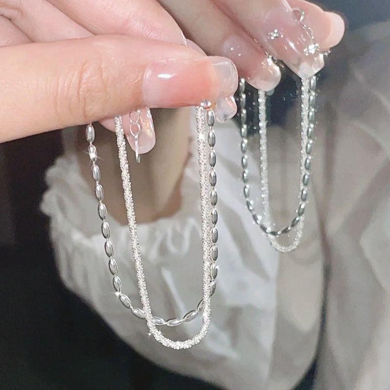 Доступная роскошь Девочки Звездный двухслойный Нишевый стиль Браслет из рисовых зерен 16cm Sparkling Rice Double Layer Bracelet
Доступная роскошь Девочки Звездный двухслойный Нишевый стиль Браслет из рисовых зерен 16cm Sparkling Rice Double Layer Bracelet