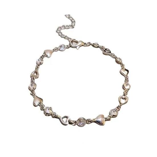 Женский браслет с полым сердцем, украшение из стразов, регулируемая длина, лучшая подруга, подарок, женская цепочка на запястье, выпускной вечер, свидание, ювелирные изделия
Женский браслет с полым сердцем, украшение из стразов, регулируемая длина, лучшая подруга, подарок, женская цепочка на запястье, выпускной вечер, свидание, ювелирные изделия