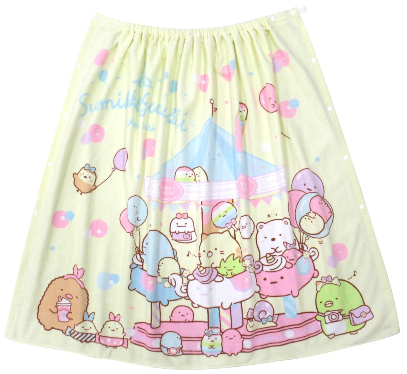 Полотенце Sumikkogurashi, юбка для бассейна, большое полотенце-обертка, полотенце с изображением персонажа, для мальчиков и девочек, для занятий в бассейне, физкультуры, плавания, 100 x 120 см, San-X (Карусель)
Полотенце Sumikkogurashi, юбка для бассейна, большое полотенце-обертка, полотенце с изображением персонажа, для мальчиков и девочек, для занятий в бассейне, физкультуры, плавания, 100 x 120 см, San-X (Карусель)
