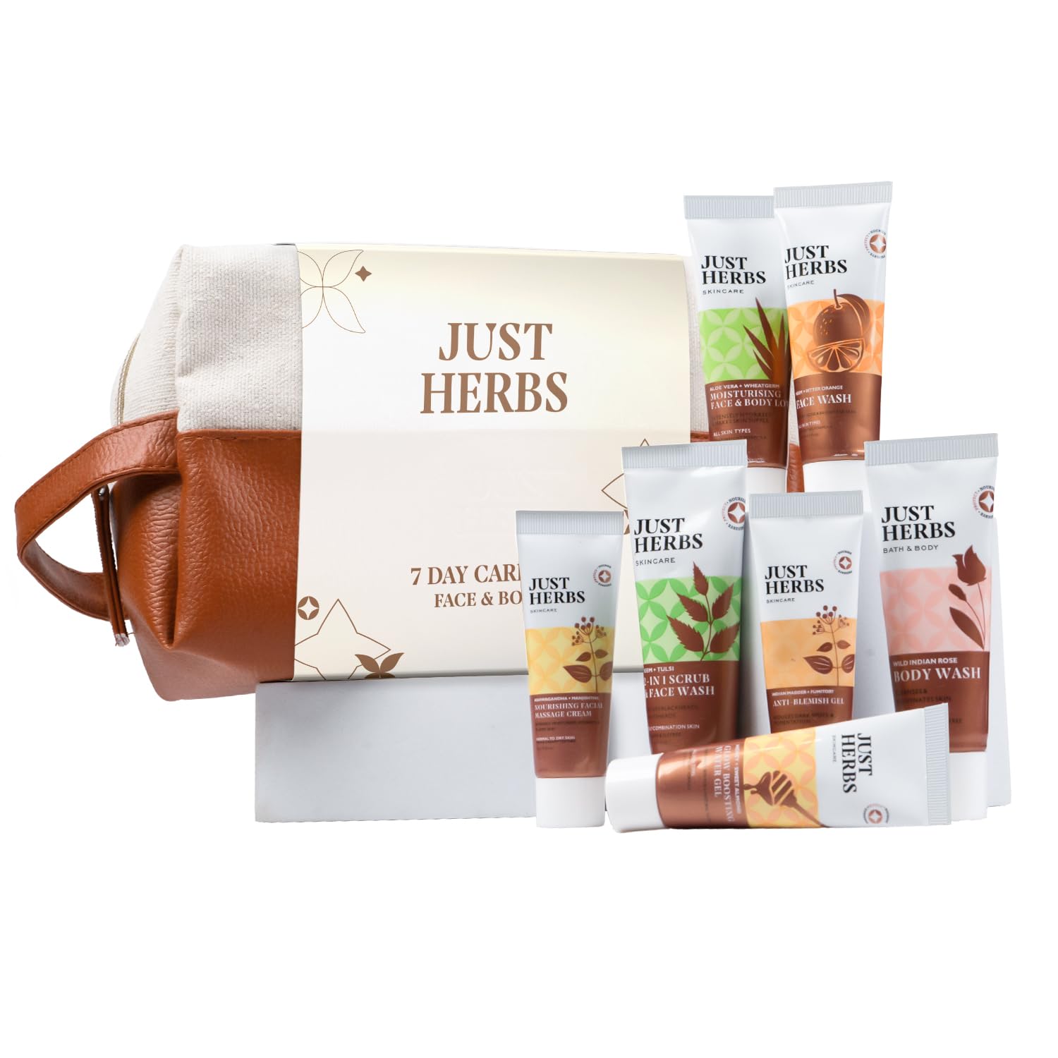 Just Herbs Набор для ухода за лицом и телом на 7 дней Комплект базовых средств по уходу за кожей с Очищающим гелем | Медовым гелем | Травяным массажным кремом | Гелем против несовершенств | Телом
Just Herbs Набор для ухода за лицом и телом на 7 дней Комплект базовых средств по уходу за кожей с Очищающим гелем | Медовым гелем | Травяным массажным кремом | Гелем против несовершенств | Телом