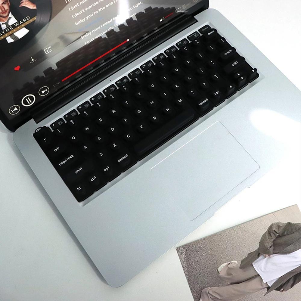 Силиконовая пленка для клавиатуры ноутбука, удобный артефакт для печати с длинными ногтями, защищает маникюр, доступны накладные ногти, колпачки для клавиш чёрный
Силиконовая пленка для клавиатуры ноутбука, удобный артефакт для печати с длинными ногтями, защищает маникюр, доступны накладные ногти, колпачки для клавиш чёрный