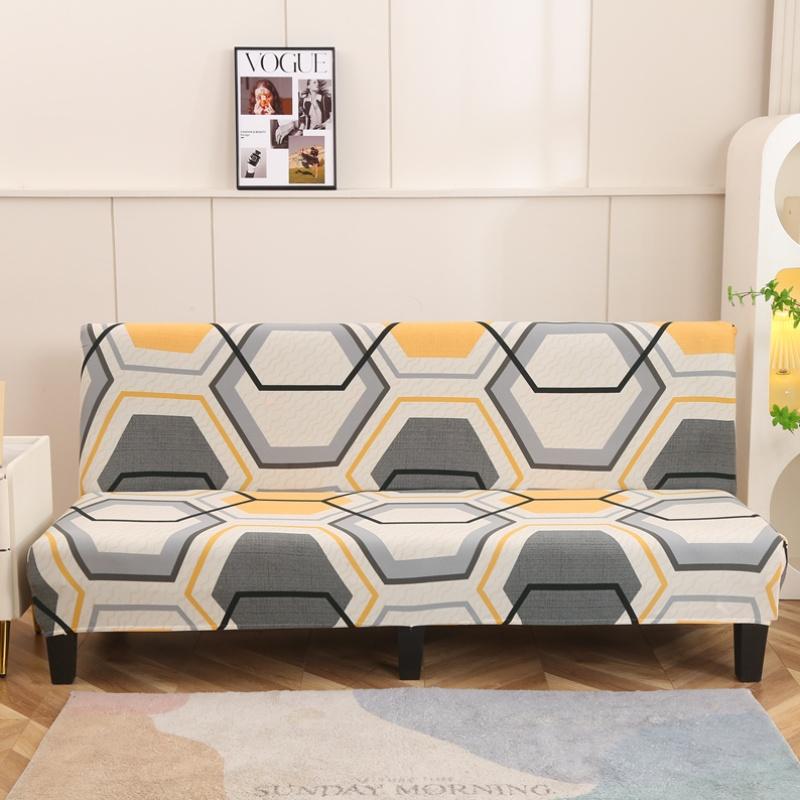 1pc Stretch Sofa Bed Cover, Modern Yellow Gray Hexagon Geometric Print Couch Slipcover for Living Room L (155-185cm )
1pc Stretch Sofa Bed Cover, Modern Yellow Gray Hexagon Geometric Print Couch Slipcover for Living Room L (155-185cm )