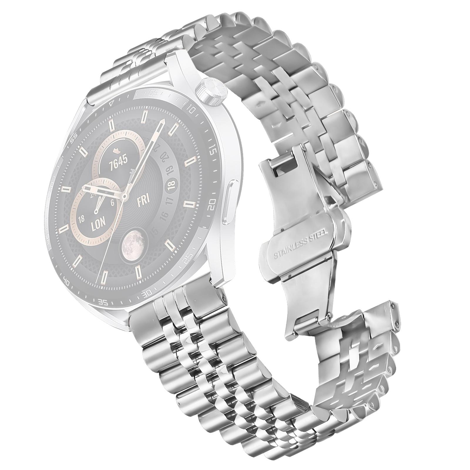 For Honor Watch Dream Wrist Band 5-Bead Stainless Steel Butterfly Clasp Watch Strap Silver
For Honor Watch Dream Wrist Band 5-Bead Stainless Steel Butterfly Clasp Watch Strap Silver
