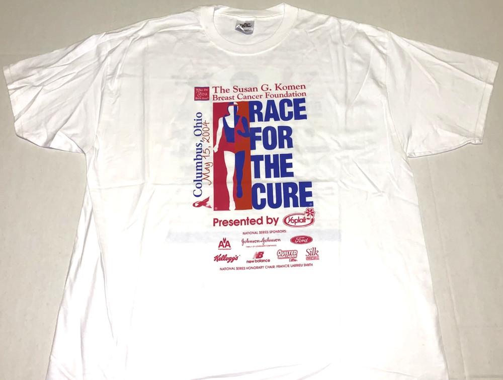 Rare! Vintage 2004 Susan G Komen Race For The Cure Columbus Ohio T-Shirt New! XL Unisex T-Shirt XXXXL
Rare! Vintage 2004 Susan G Komen Race For The Cure Columbus Ohio T-Shirt New! XL Unisex T-Shirt XXXXL