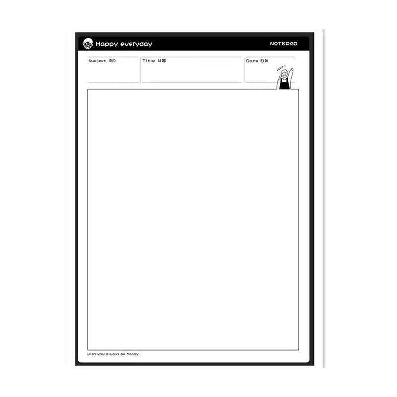 50Sheets/Set B5 Sticky Notebooks Simple And Tear Off Memo Pad Learning Plan Note Book School Supplies For Students
50Sheets/Set B5 Sticky Notebooks Simple And Tear Off Memo Pad Learning Plan Note Book School Supplies For Students