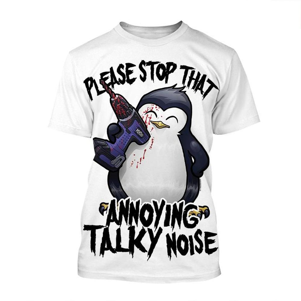 Fun Top Short Sleeve Hot Selling T-shirt 3D Summer Penguin Fashion Printed Casual Shirt 6XL
Fun Top Short Sleeve Hot Selling T-shirt 3D Summer Penguin Fashion Printed Casual Shirt 6XL