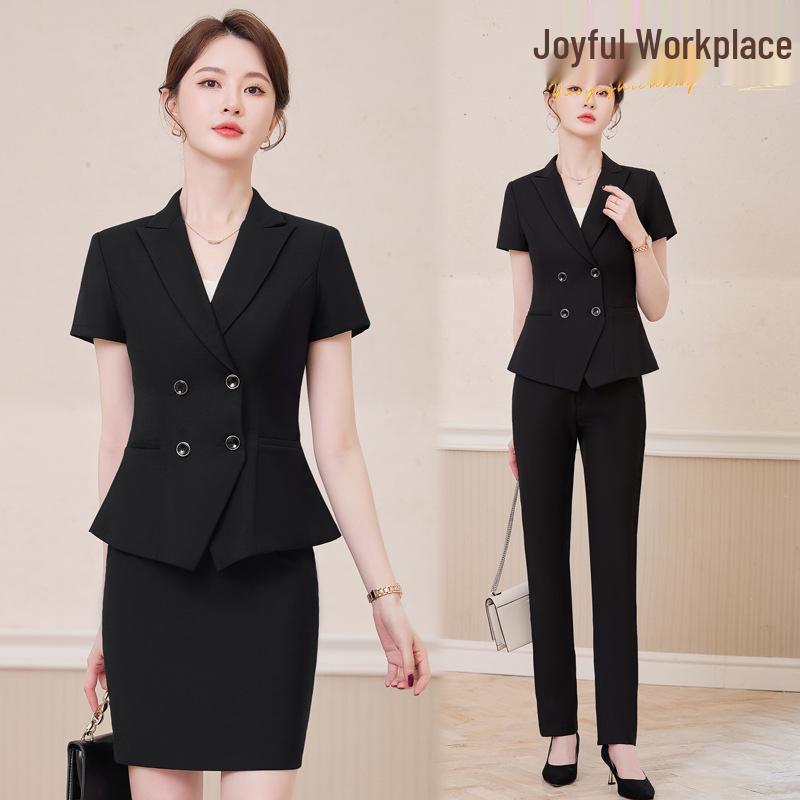 Women s Summer Professional Short-Sleeve Suit Set - Elegant Work Uniform for Hotel and Jewelry Store Receptionists XXXXL
Women s Summer Professional Short-Sleeve Suit Set - Elegant Work Uniform for Hotel and Jewelry Store Receptionists XXXXL