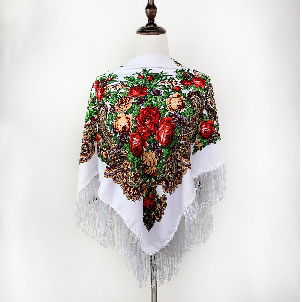 Богемный этнический шарф с кисточками и цветочным принтом - Универсальный платок на круглый год 110*110cm including tassels
Богемный этнический шарф с кисточками и цветочным принтом - Универсальный платок на круглый год 110*110cm including tassels