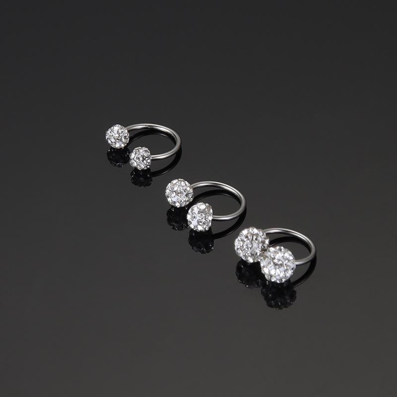 Сверкающие серьги из титановой стали с двумя бриллиантовыми головками - 0,8-миллиметровые винтовые гвоздики для женщин, удобные для сна 4mm Double Ball, 1 piece
Сверкающие серьги из титановой стали с двумя бриллиантовыми головками - 0,8-миллиметровые винтовые гвоздики для женщин, удобные для сна 4mm Double Ball, 1 piece