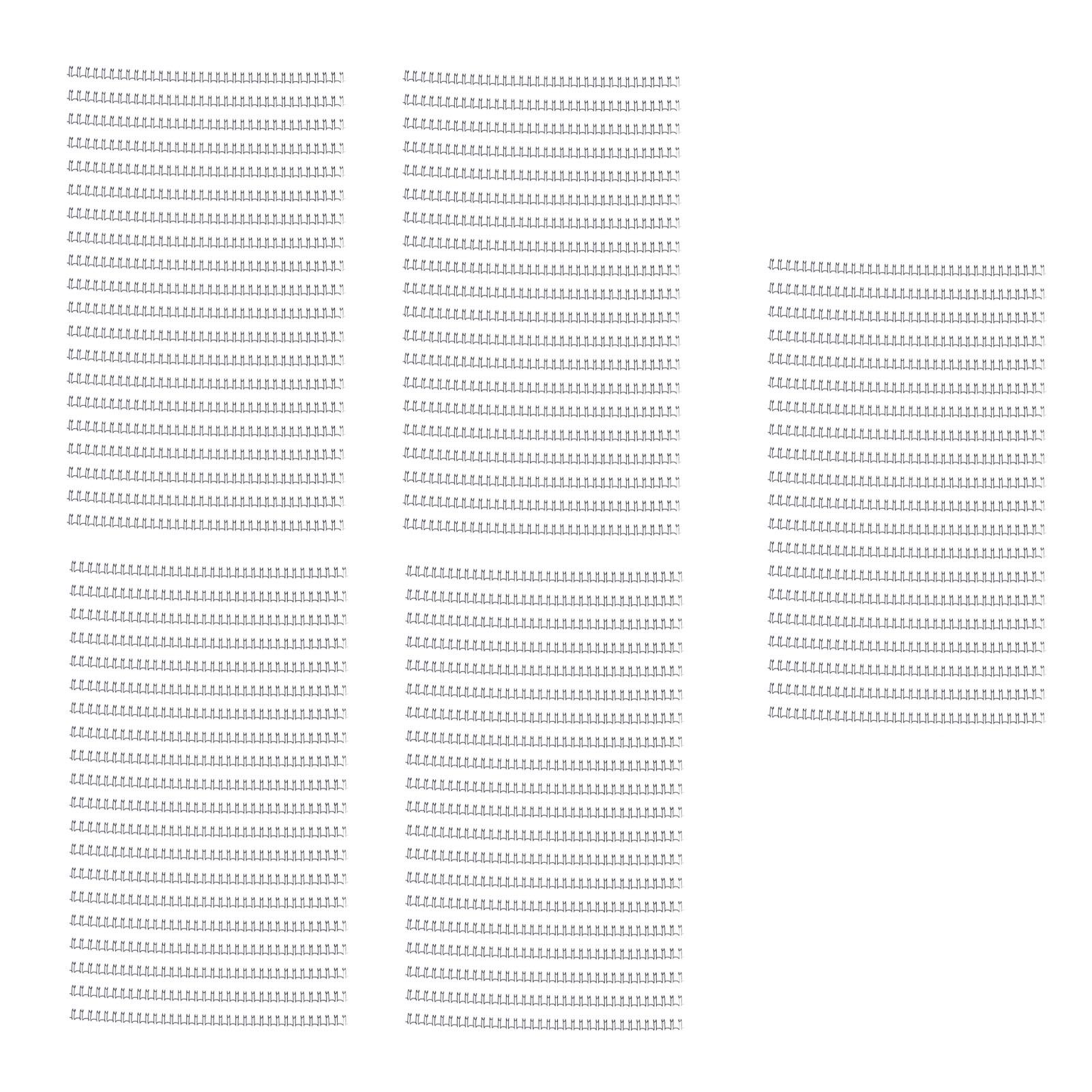 100PCS Double Loop Wire Binding Spine 6.4mm Diameter 34 Teeth 3:1 Scale Combs Spiral Binding Coil
100PCS Double Loop Wire Binding Spine 6.4mm Diameter 34 Teeth 3:1 Scale Combs Spiral Binding Coil