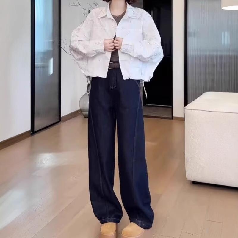 Slimming High-Waisted Wide-Leg Jeans for Women - Plus Size, Petite, Early Autumn Scimitar Pants 4XL темно-синий
Slimming High-Waisted Wide-Leg Jeans for Women - Plus Size, Petite, Early Autumn Scimitar Pants 4XL темно-синий