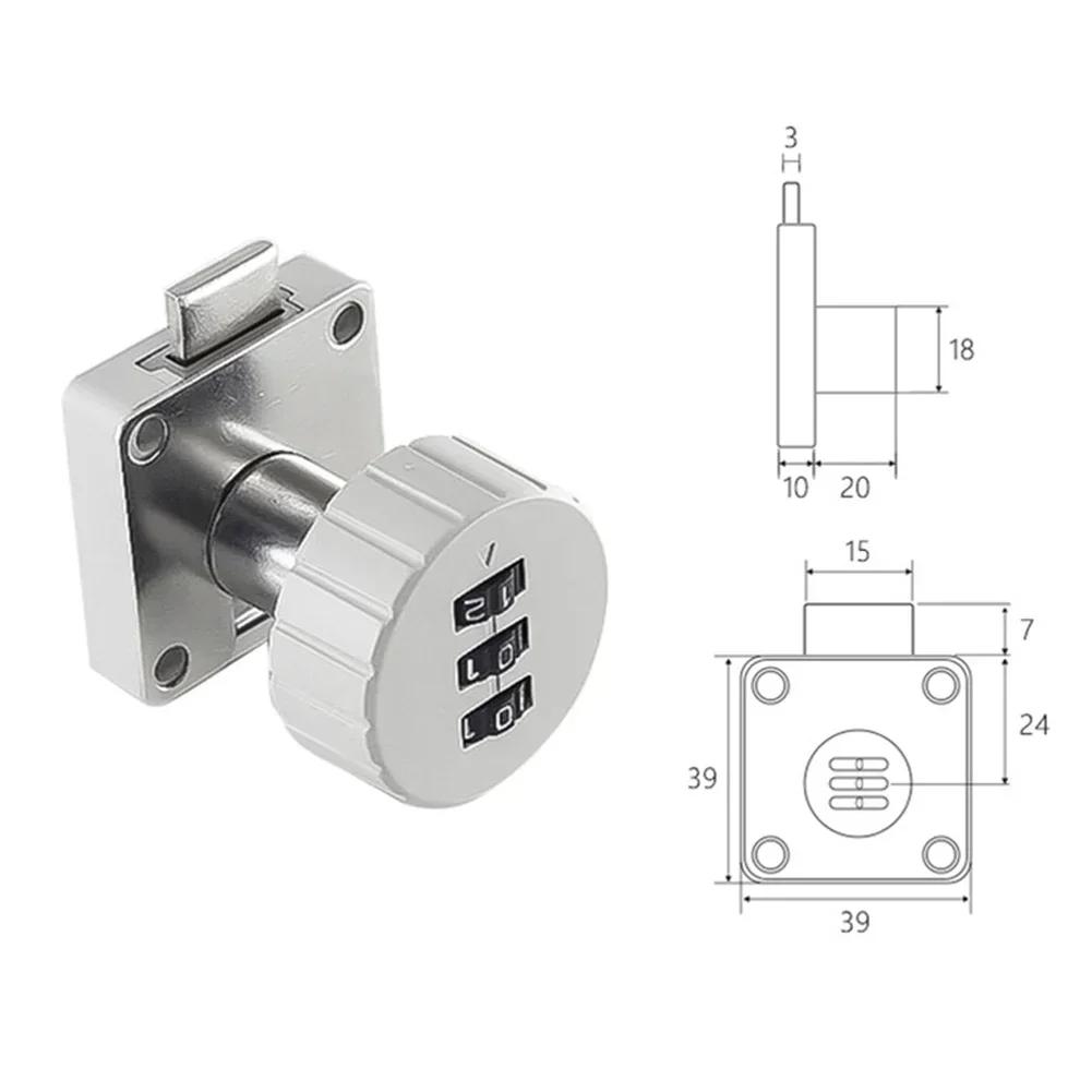 Кодовый замок для ящика, 3-значный пароль, замок для ящика без ключа, почтовый ящик, шкаф, мебель, дверная фурнитура
Кодовый замок для ящика, 3-значный пароль, замок для ящика без ключа, почтовый ящик, шкаф, мебель, дверная фурнитура