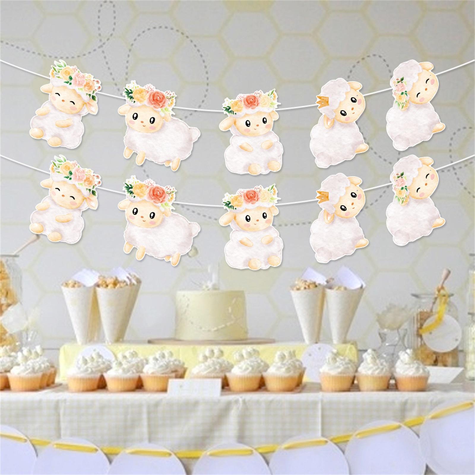 Lamb Themed Birthday Party Decoration Banner, Cute Sheep Birthday Scene Decoration Banner one size
Lamb Themed Birthday Party Decoration Banner, Cute Sheep Birthday Scene Decoration Banner one size
