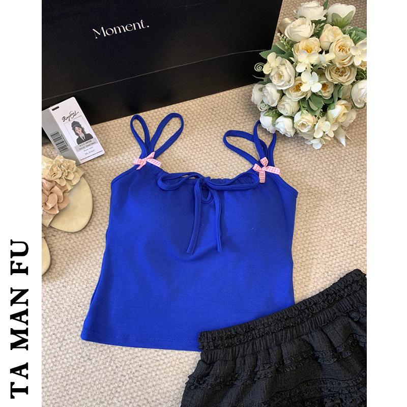 Sweet & Spicy Spaghetti Strap Bow Tank with Built-in Cups One Size
Sweet & Spicy Spaghetti Strap Bow Tank with Built-in Cups One Size