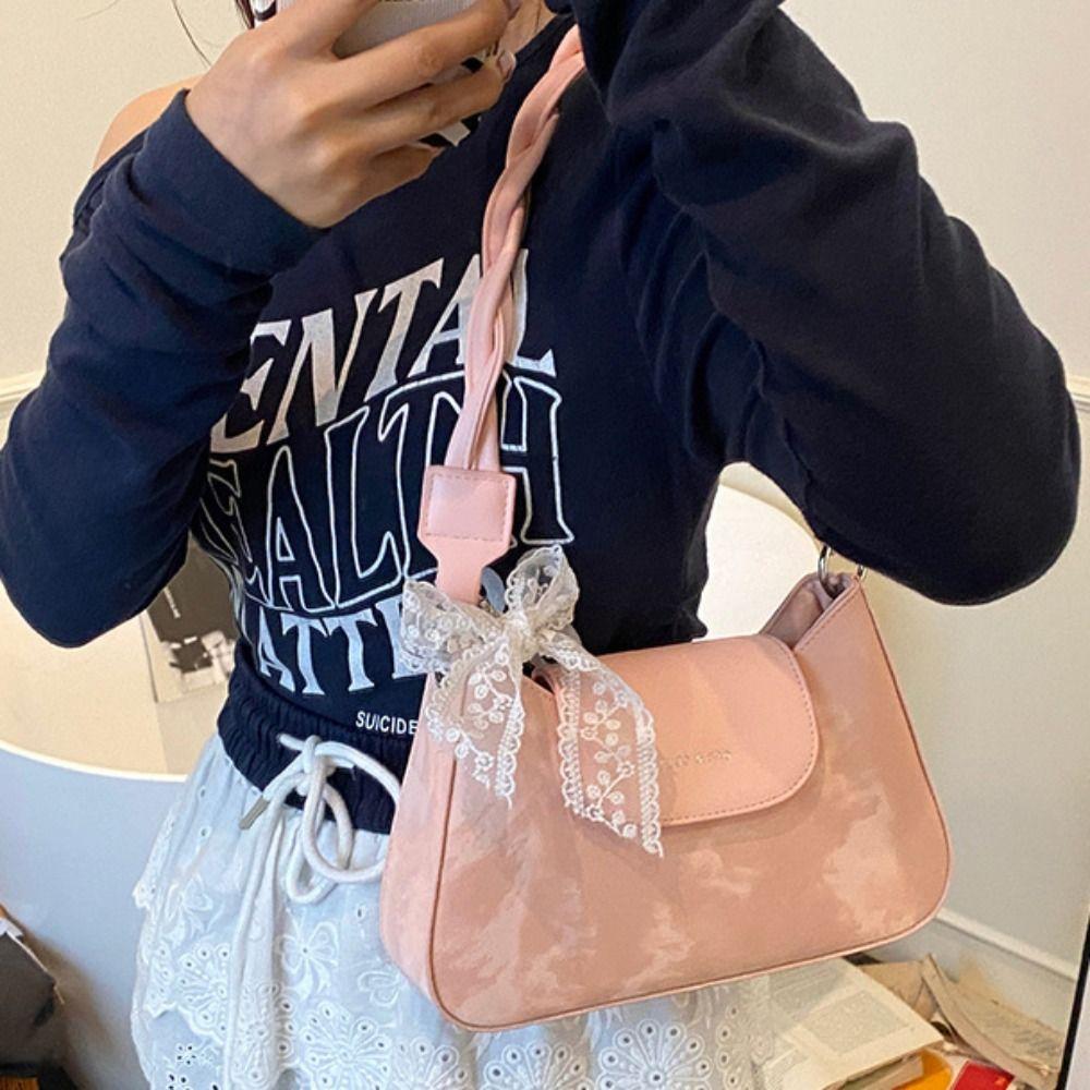 Smooth Lace Ribbon Handbag Elegant Women s Armpit Bag Fashion Bow Underarm Bag Travel зелений
Smooth Lace Ribbon Handbag Elegant Women s Armpit Bag Fashion Bow Underarm Bag Travel зелений