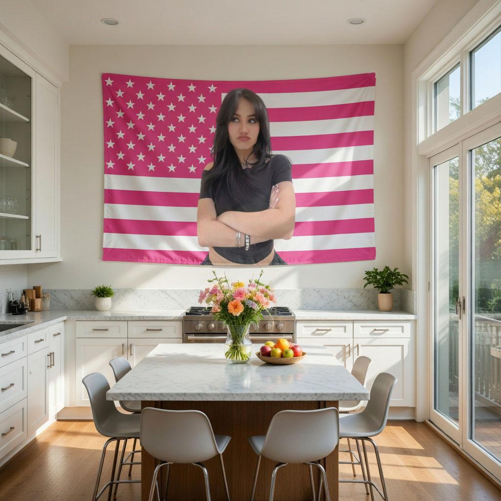 Pink American Flag Tapestry Wall Hanging Cute Dorm Bedroom Decor Trendy Patriotic Flag Art Poster Ideal Gift for Teens 74x94cm(29x37in)
Pink American Flag Tapestry Wall Hanging Cute Dorm Bedroom Decor Trendy Patriotic Flag Art Poster Ideal Gift for Teens 74x94cm(29x37in)
