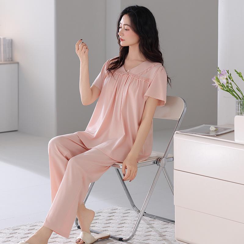 Women s Plus Size Summer Cotton Pajama Set with Built-in Bra, Short Sleeve, Outdoor-Friendly 2XL (70-82.5kg)
Women s Plus Size Summer Cotton Pajama Set with Built-in Bra, Short Sleeve, Outdoor-Friendly 2XL (70-82.5kg)