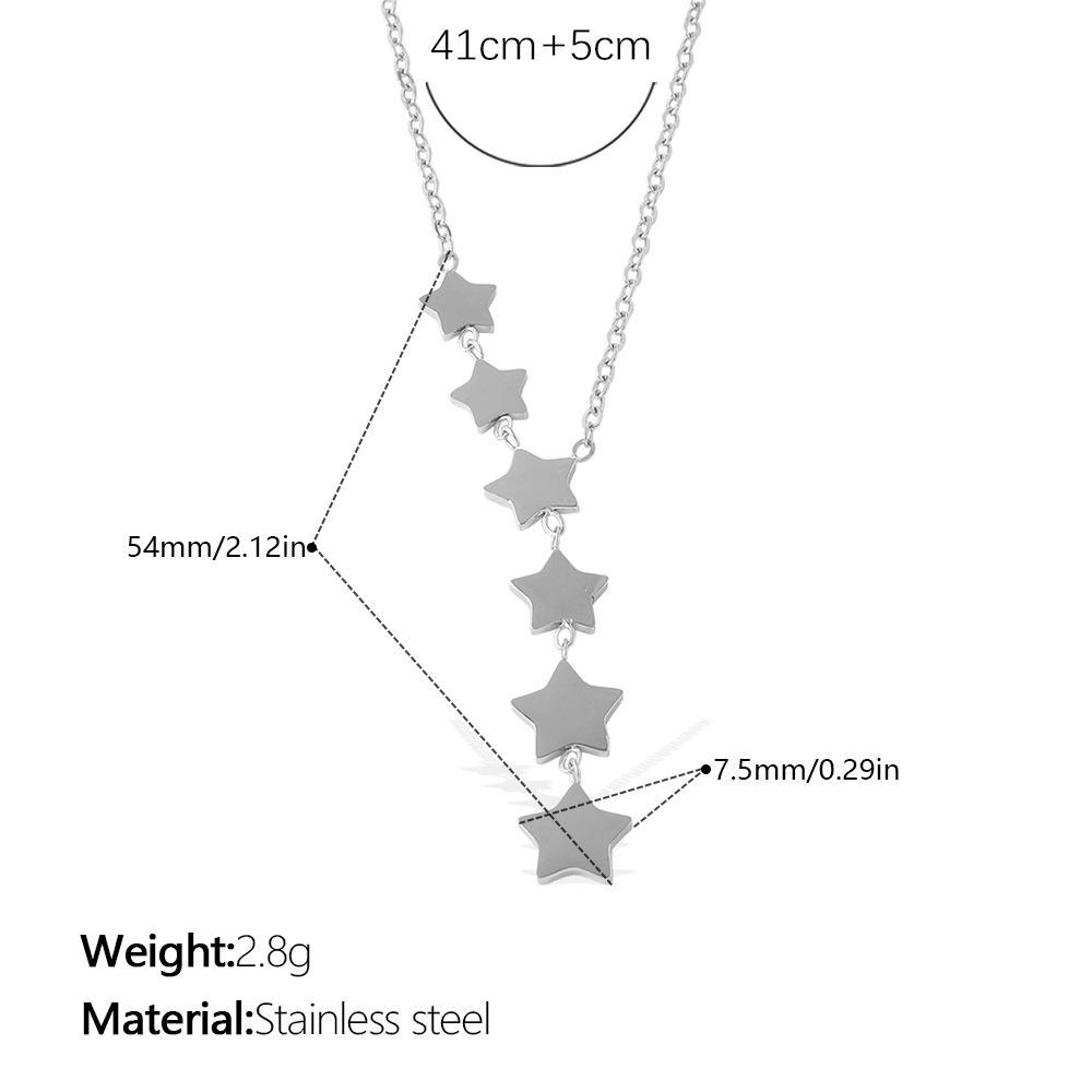 Romantic Fresh Star Tassel Pendant Earrings & Necklace, Light Luxury Niche Simple Jewelry Set 4
Romantic Fresh Star Tassel Pendant Earrings & Necklace, Light Luxury Niche Simple Jewelry Set 4
