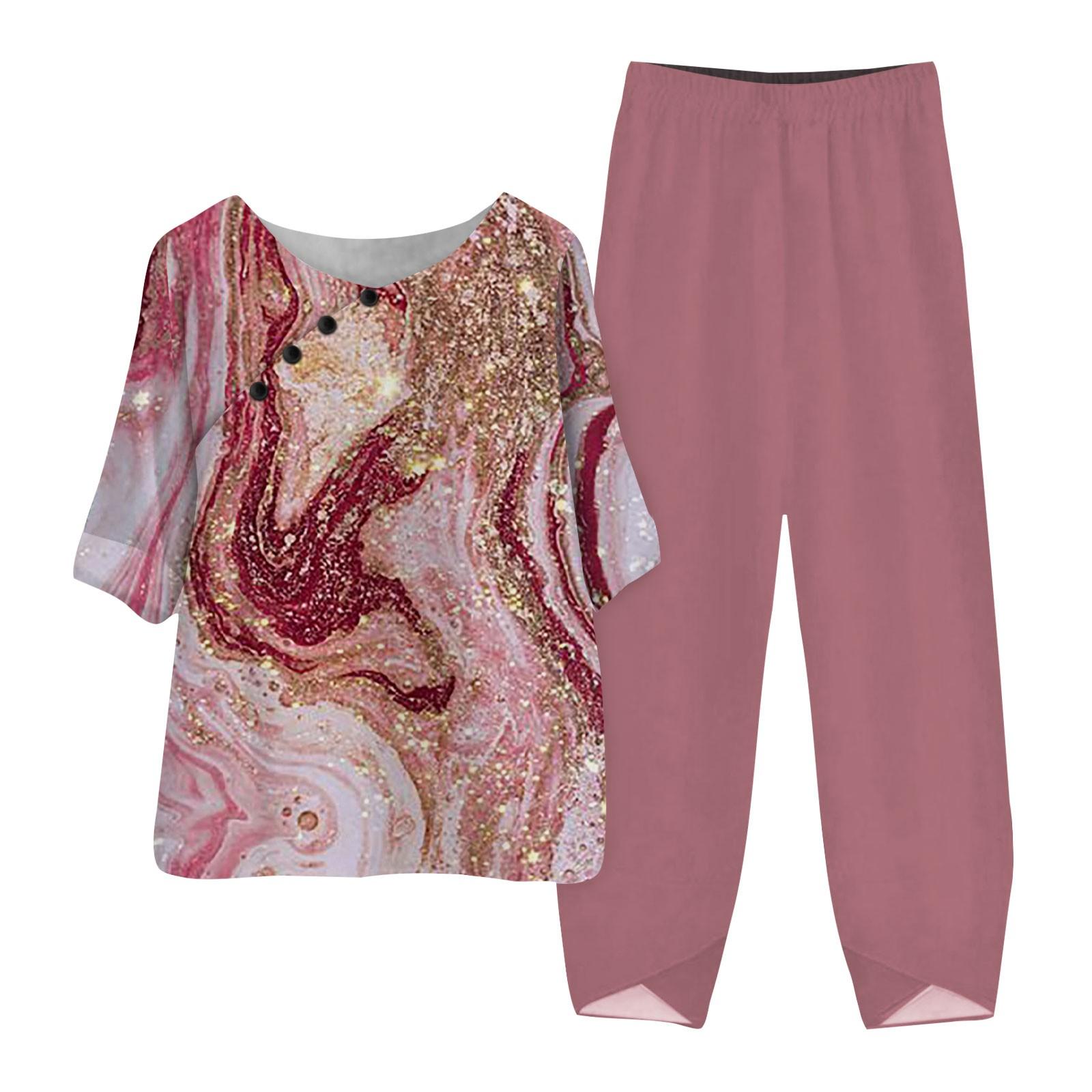 Женские летние топы с короткими рукавами и принтом, эластичная талия, брюки из девяти предметов, комплект из двух предметов XL арбуз красный
Женские летние топы с короткими рукавами и принтом, эластичная талия, брюки из девяти предметов, комплект из двух предметов XL арбуз красный