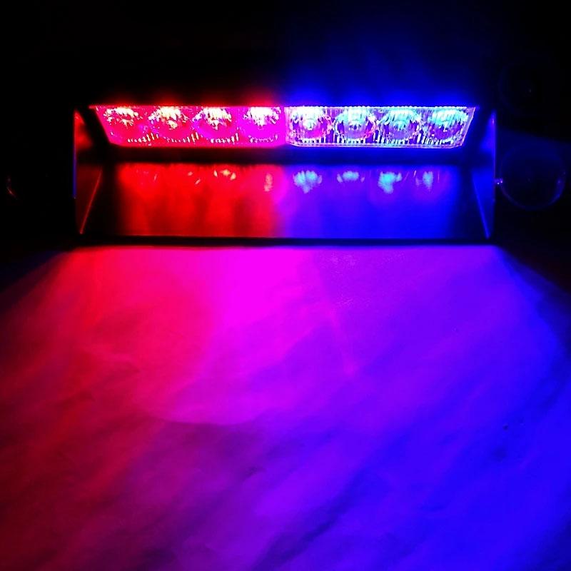 8LED Universal Car Strobe Light DRL Day Running Flashing Emergency Light Red Blue Vehicle Windshield Warning Signal Lamp
8LED Universal Car Strobe Light DRL Day Running Flashing Emergency Light Red Blue Vehicle Windshield Warning Signal Lamp