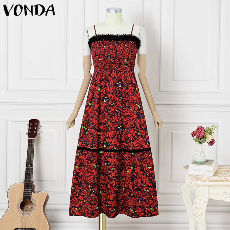 VONDA Summer Women Strap Sleeveless Printing Party Casual Holiday Long Pleated Dresses M красный
VONDA Summer Women Strap Sleeveless Printing Party Casual Holiday Long Pleated Dresses M красный