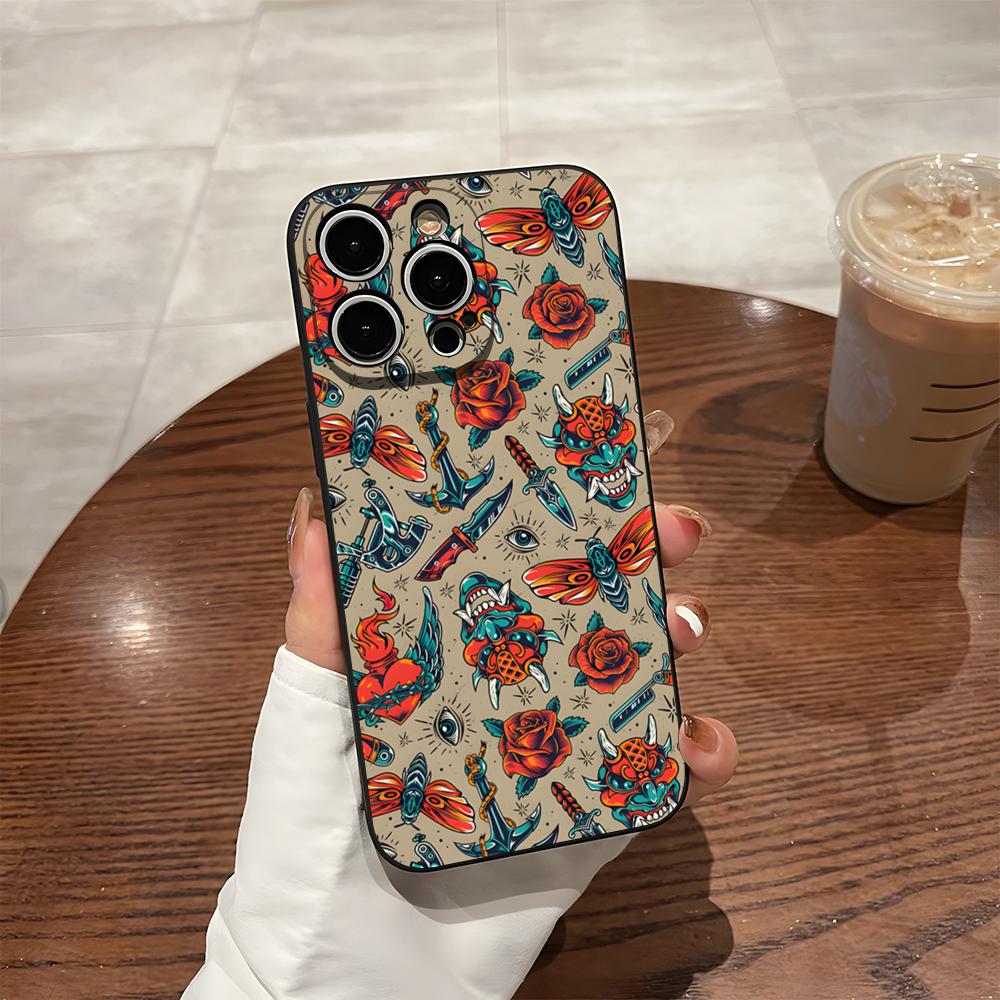 Cool Old School Tattoo Phone Case For Iphone 17 Pro Max 16 Pro Max 15 Pro 14 Plus 13 11 12 Xr X Xs Back Cover iPhone14
Cool Old School Tattoo Phone Case For Iphone 17 Pro Max 16 Pro Max 15 Pro 14 Plus 13 11 12 Xr X Xs Back Cover iPhone14