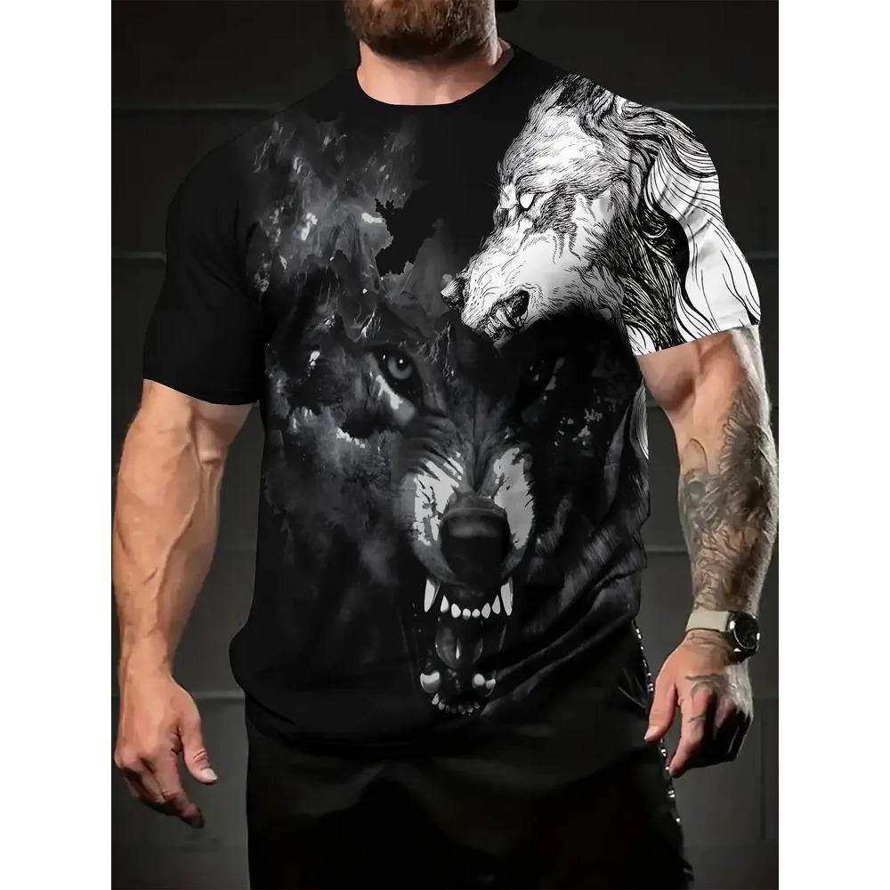 Summer Fashionable Comfortable Breathable Casual Animal 3D Printed Color T-shirt Pattern Loose Comfortable Large Size Fashion O-neck Men s T-shirt S
Summer Fashionable Comfortable Breathable Casual Animal 3D Printed Color T-shirt Pattern Loose Comfortable Large Size Fashion O-neck Men s T-shirt S