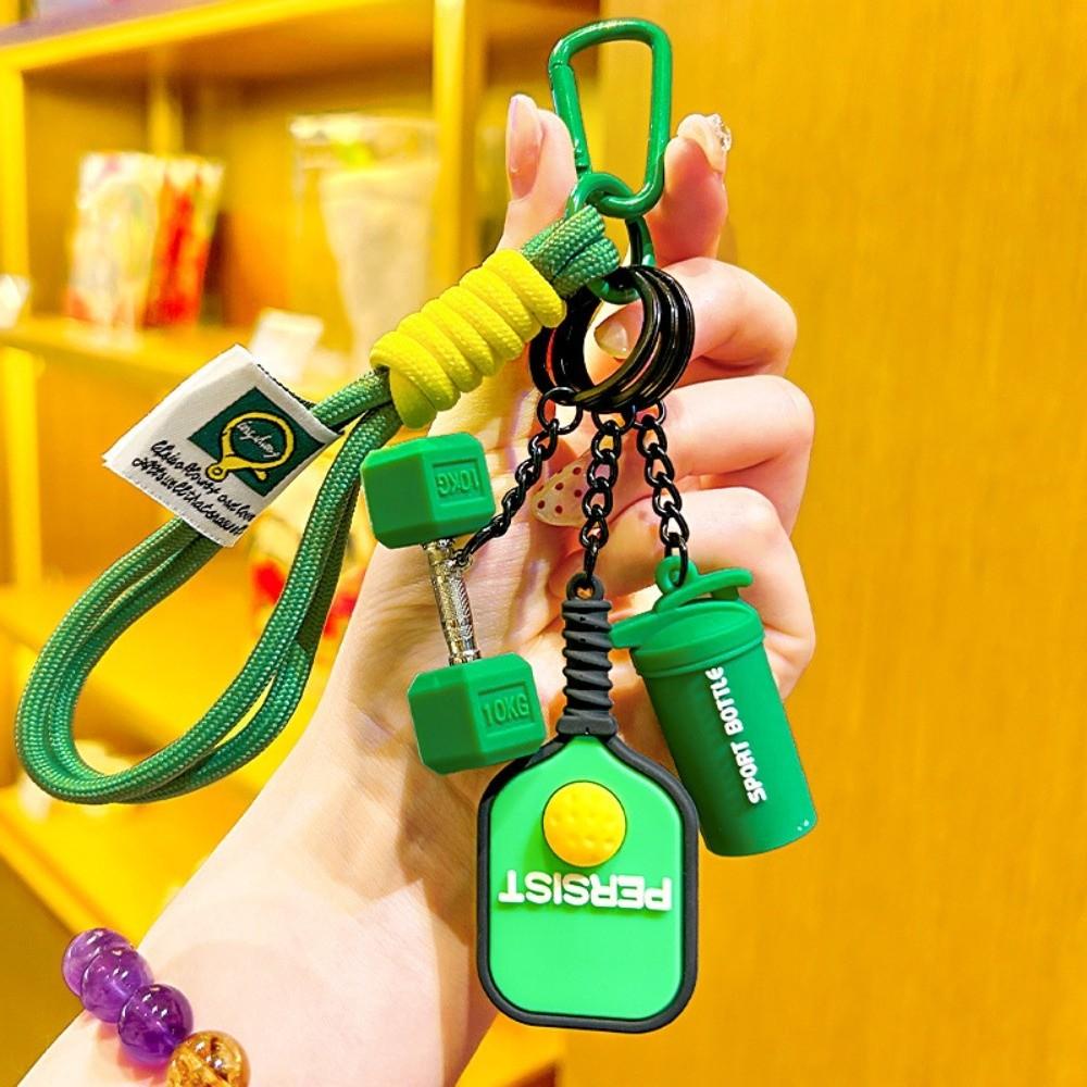 Simulation Style Pickleball Paddle Set Keychain Detachable with Buckle Simulation Dumbbells Keyring Fitness Series Pendant зелёный
Simulation Style Pickleball Paddle Set Keychain Detachable with Buckle Simulation Dumbbells Keyring Fitness Series Pendant зелёный