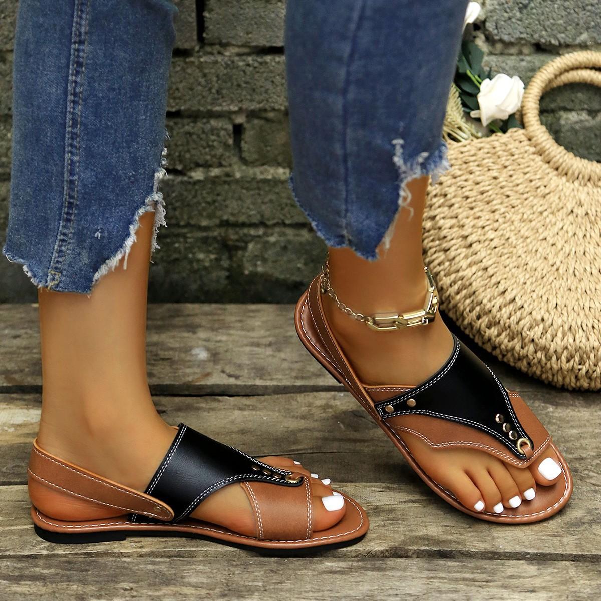 Fashion Clip Toe Women s Sandals Retro Round Head Peep Toe Flat Shoes Casual Daily Versatile Ladies Beach Sandalias 43 чорний
Fashion Clip Toe Women s Sandals Retro Round Head Peep Toe Flat Shoes Casual Daily Versatile Ladies Beach Sandalias 43 чорний