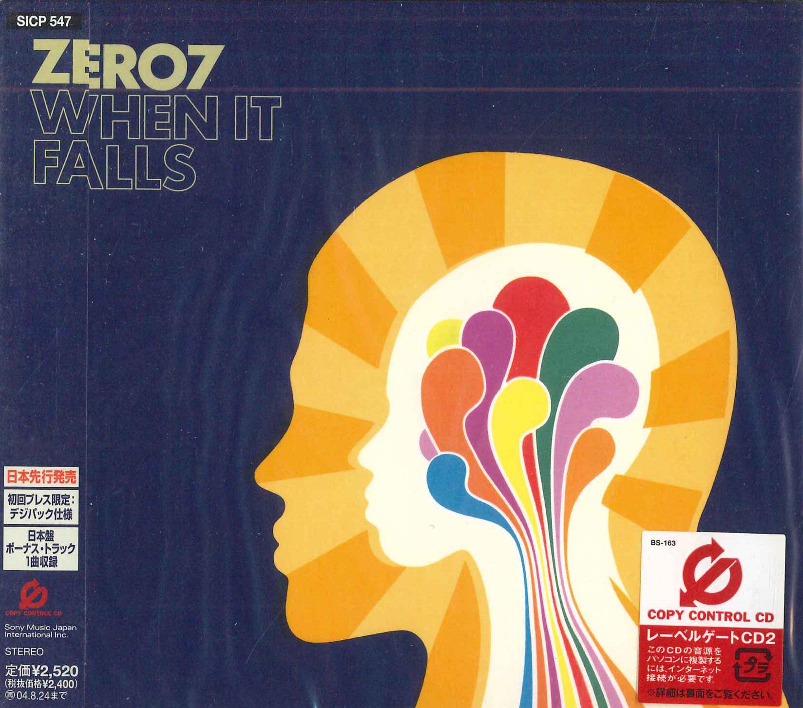 CD ZERO7 - When It Falls(CCCD) SICP547PROMO Sony Records In 2004 Japan Dance & Electronica Used
CD ZERO7 - When It Falls(CCCD) SICP547PROMO Sony Records In 2004 Japan Dance & Electronica Used