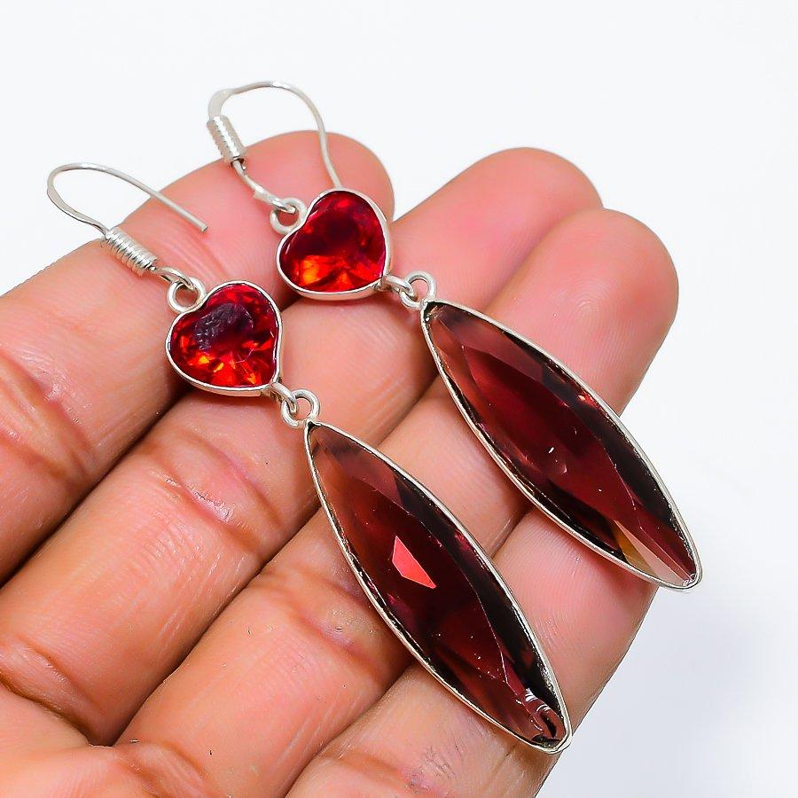 Amethyst, Garnet Gemstone 925 Solid Sterling Silver Jewelry Earring 2.76 GK-5849
Amethyst, Garnet Gemstone 925 Solid Sterling Silver Jewelry Earring 2.76 GK-5849