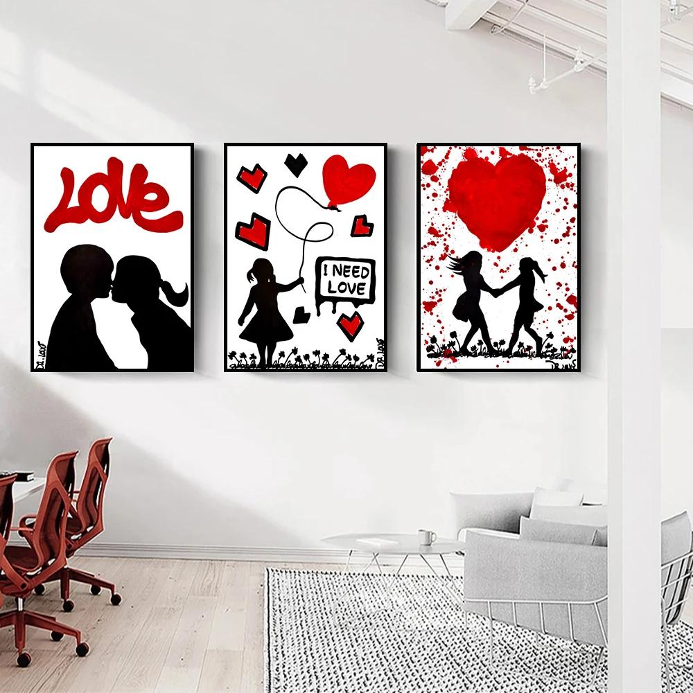 Banksy Graffiti Romantic Decoration Mural Graffiti Poster Canvas Painting and Living Room Wall Art Prints for Modern Home Decor 8X12inch 20x30cm
Banksy Graffiti Romantic Decoration Mural Graffiti Poster Canvas Painting and Living Room Wall Art Prints for Modern Home Decor 8X12inch 20x30cm