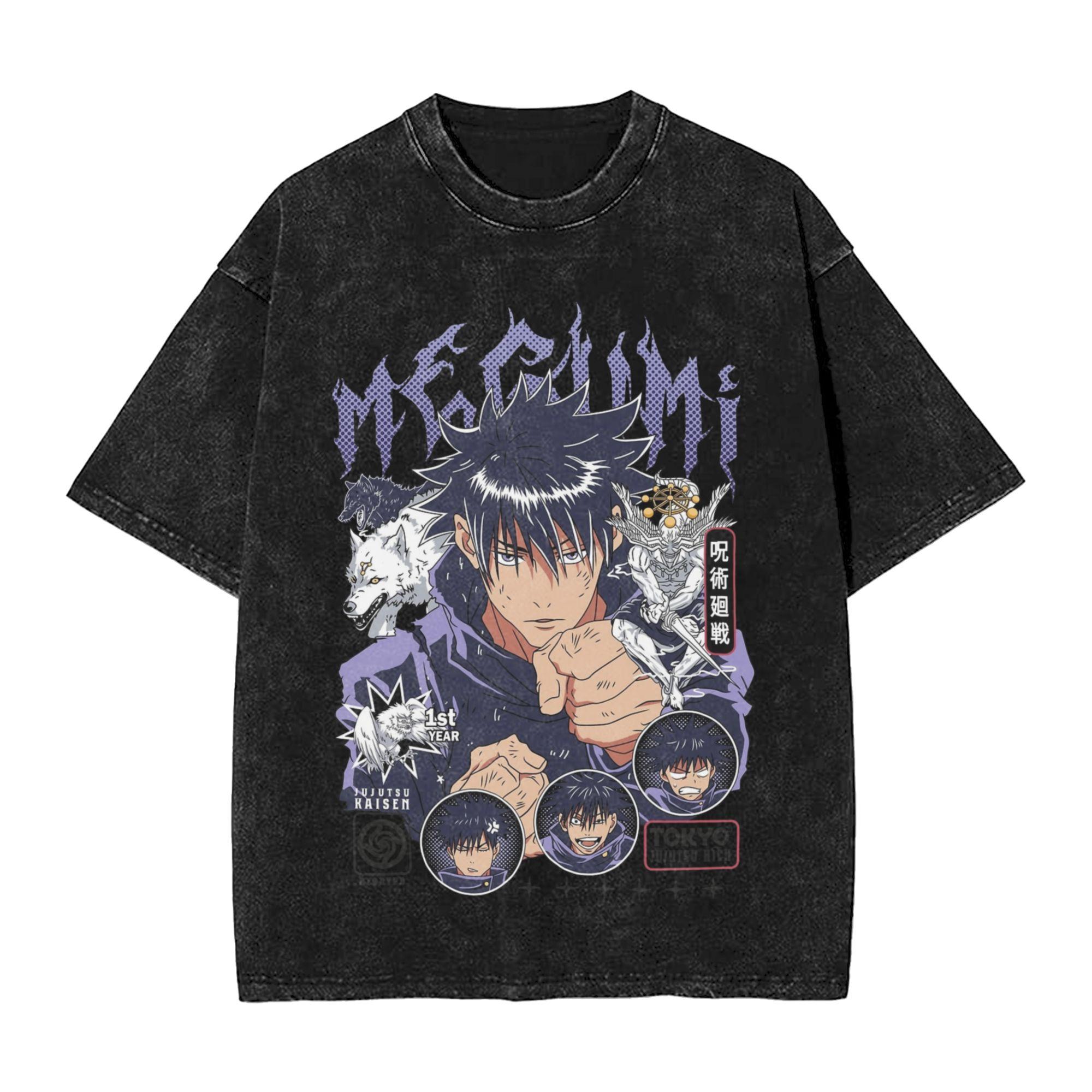 Megumi Fushiguro Anime T Shirts Hip Hop Washed Oversize TShirts JJujutsu KKaisen for Unisex Women Tops Streetwear Tees S
Megumi Fushiguro Anime T Shirts Hip Hop Washed Oversize TShirts JJujutsu KKaisen for Unisex Women Tops Streetwear Tees S