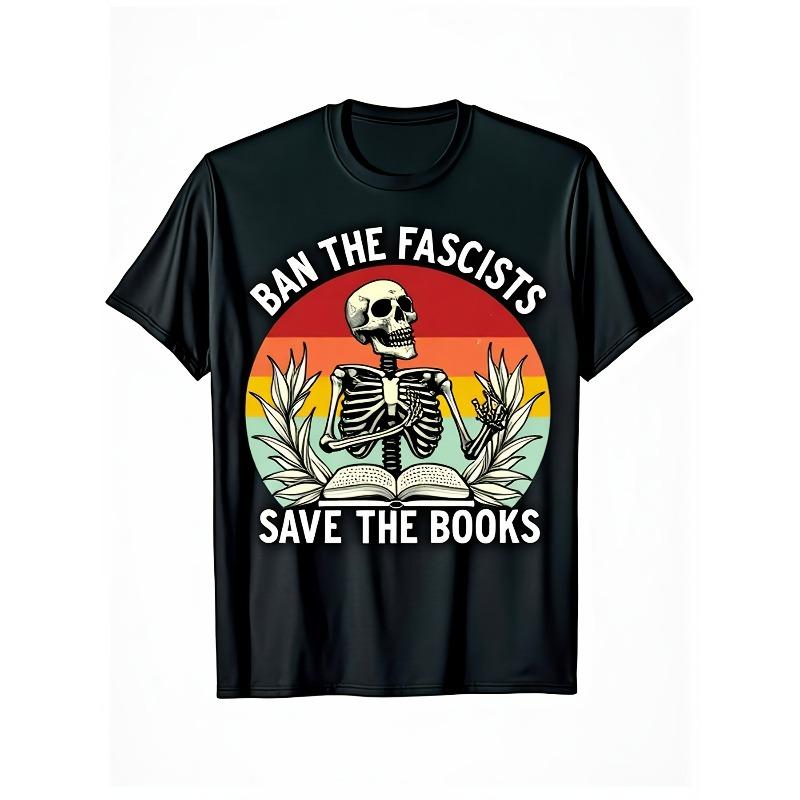 European sizes Ban the Fascists Save the Books Vintage Graphic T-Shirt -Bold Statement Book Lover Gift for Activism, Gym & Casual Wear 4XL
European sizes Ban the Fascists Save the Books Vintage Graphic T-Shirt -Bold Statement Book Lover Gift for Activism, Gym & Casual Wear 4XL