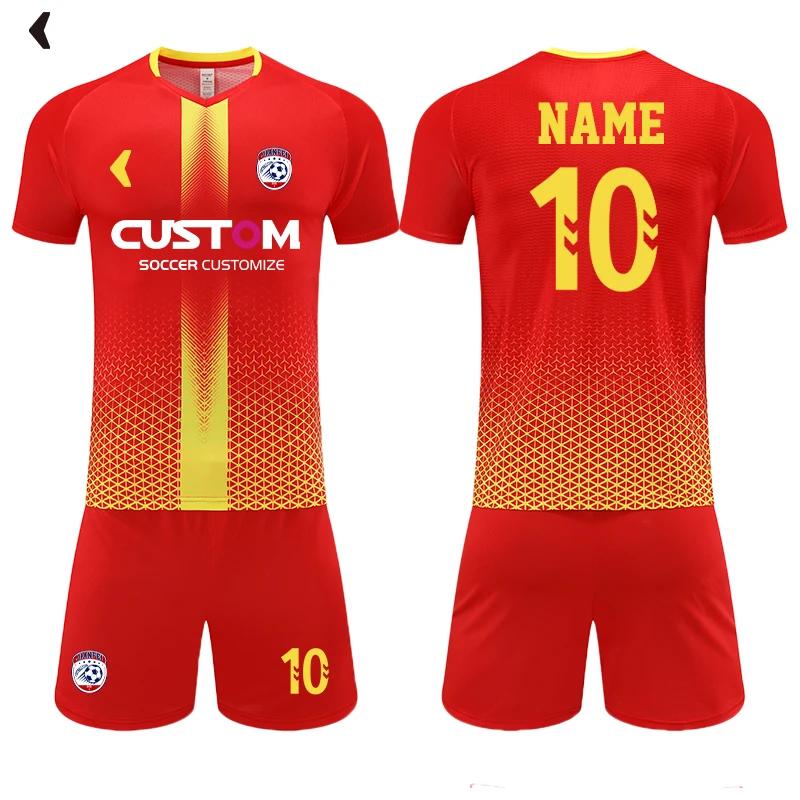 Wholesale Youth Custom Print Soccer Kit Breathable Short Sleeve Jersey With Logo Print Cheap Football Uniform Set For Mens Z116 S
Wholesale Youth Custom Print Soccer Kit Breathable Short Sleeve Jersey With Logo Print Cheap Football Uniform Set For Mens Z116 S