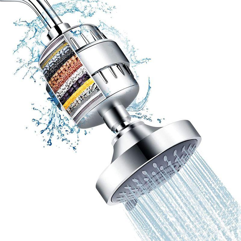 AEE4-1Set Filtered Shower Head 5 Spray Modes Shower Head Silver With Filters, 16 Stage Shower Head Filter For Hard Water срібний
AEE4-1Set Filtered Shower Head 5 Spray Modes Shower Head Silver With Filters, 16 Stage Shower Head Filter For Hard Water срібний